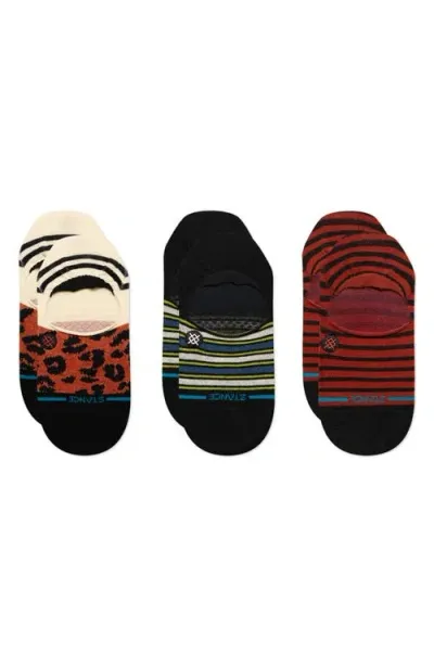 Stance Fate Assorted 3-pack No-show Socks In Black