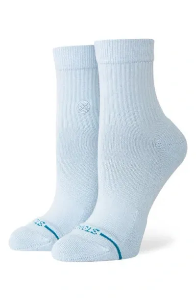 Stance Icon Quarter Crew Socks In Iceblue