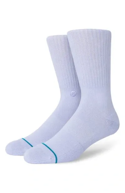 Stance Icon Quarter Crew Socks In Lilacice