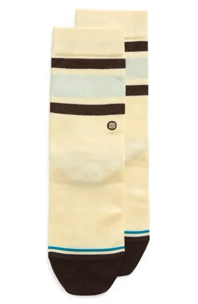 Stance Real Slick Boyd Crew Socks In Cream