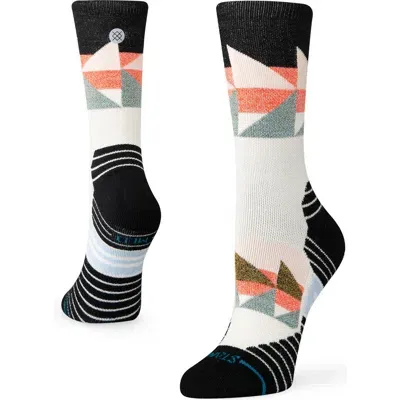 Stance Tri Mid Crew Socks In Black