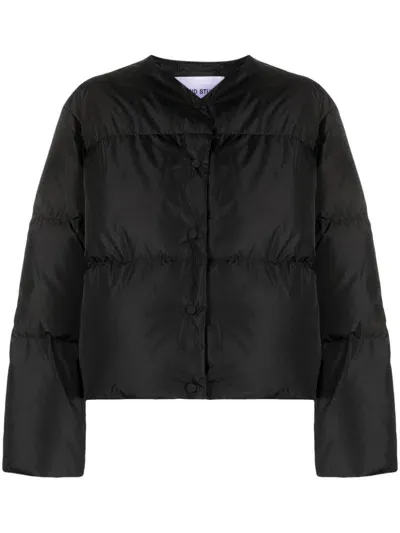 Stand Studio Flared-cuffs Padded Jacket In Black