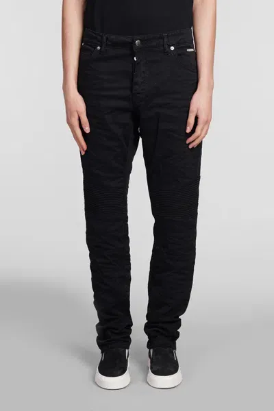 State Of Order Biker Jeans In Black