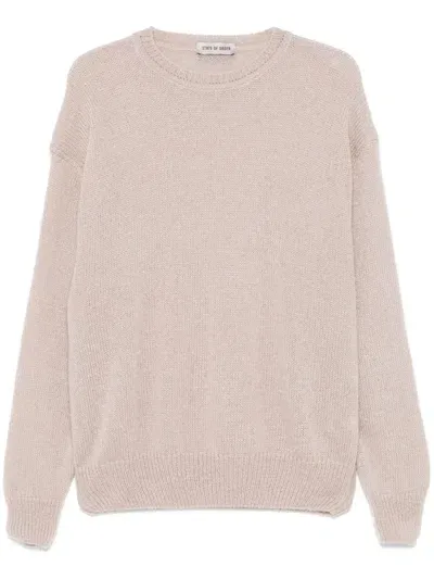 State Of Order Round-neck Sweater In Neutrals