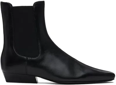 Staud Black Wally Chelsea Boots In Blk Black