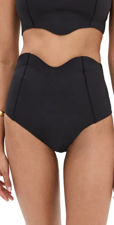 Staud Blake Bikini Bottoms Black