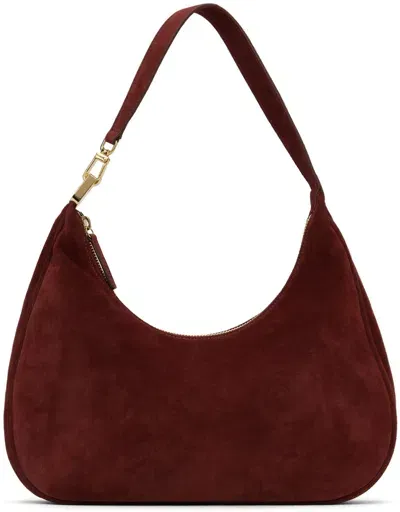 Staud Burgundy Sylvie Shoulder Bag In Pnt Pinot