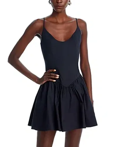 Staud Dena Mini Dress In Black