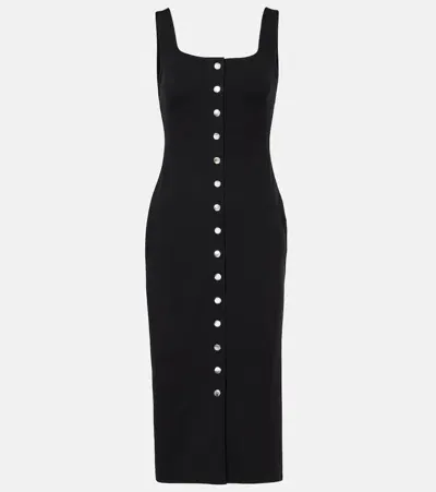 Staud Domani Midi Dress In Black