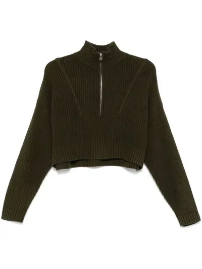 Staud Hampton Sweater In Green