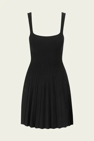 Staud Mini Ellison Dress In Black