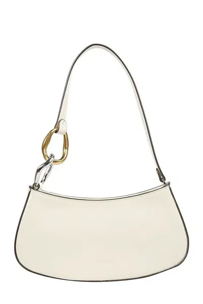 Staud Ollie Zipped Shoulder Bag In Beige