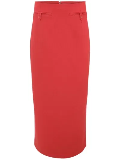 Staud Smith Skirt In Red