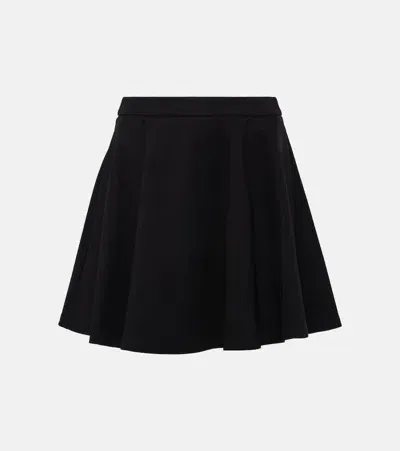 Staud Mini Sea Cotton Mini-skirt In Schwarz