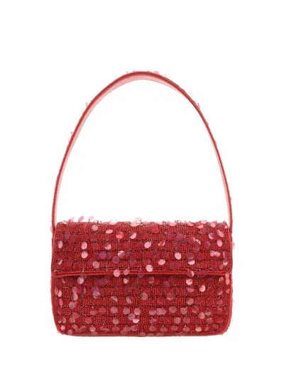 Staud Tommy Handbag In Chili