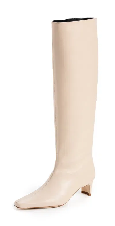 Staud Wally Boots Cream