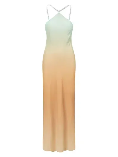 Staud Women's Ombréd Chain Gown In Carribean Ombre