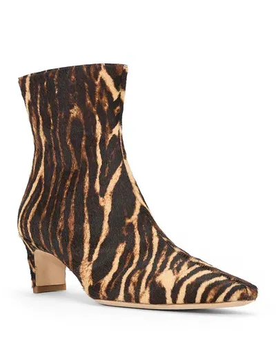 Staud Women's Wally Calf Hair Ankle Boots In Lady Leopard