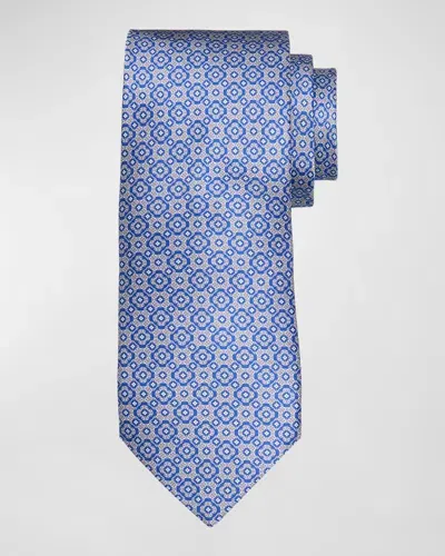 Stefano Ricci Men's Medallion Silk Tie In Blue