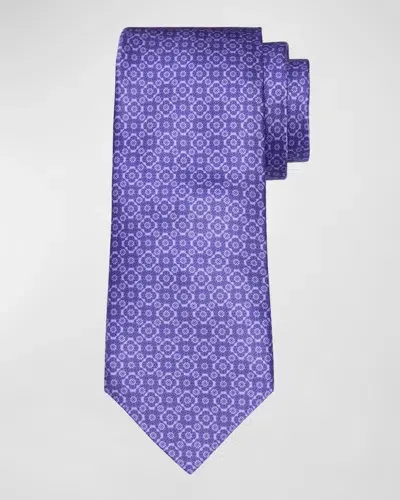 Stefano Ricci Men's Medallion Silk Tie In Purple