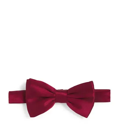 Stefano Ricci Kids' Silk Pre-tied Bow Tie In Burgundy