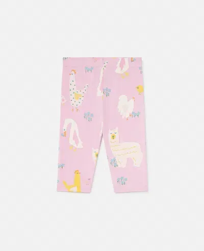 Stella Mccartney Babies' Animal Pattern Leggings In Pink