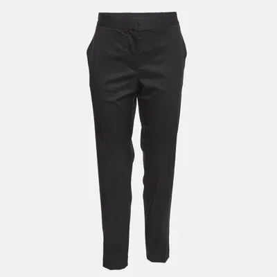 Pre-owned Stella Mccartney Black Wool Trousers L