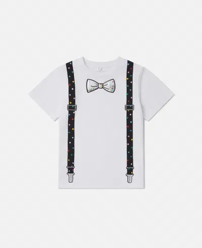 Stella Mccartney Bow Tie And Braces Graphic T-shirt In White