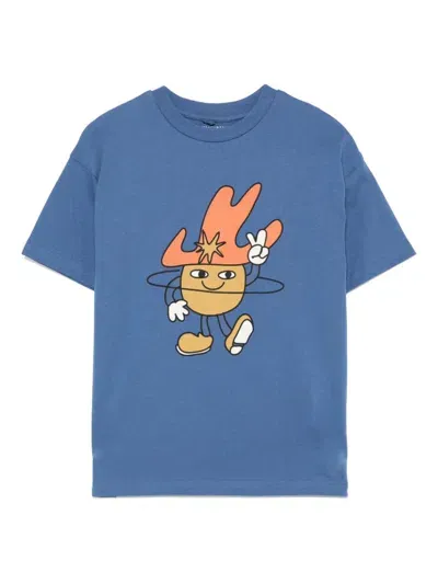 Stella Mccartney Kids' Cosmic Cowboy T-shirt In Blue