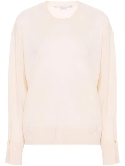 Stella Mccartney Crew-neck Long-sleeve Jumper In Pink