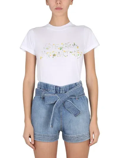 Stella Mccartney Crewneck T-shirt In White