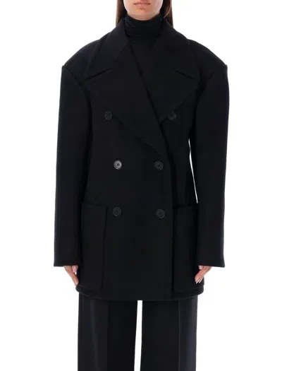 Stella Mccartney Peacoat Show In Black