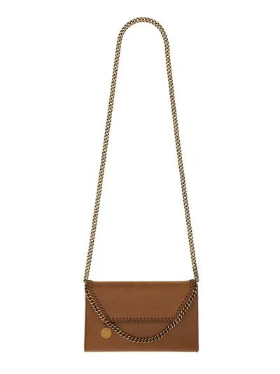 Stella Mccartney Falabella Chain Linked Shoulder Bag In Brown