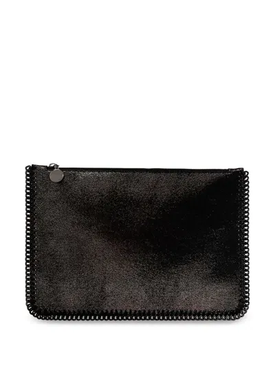 Stella Mccartney Falabella Clutch Bag In Grey