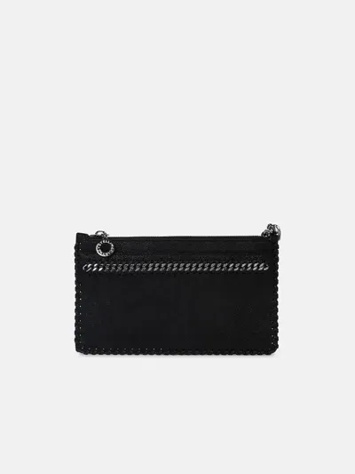 Stella Mccartney 'falabella' Mini Clutch Bag In Black Recycled Polyester