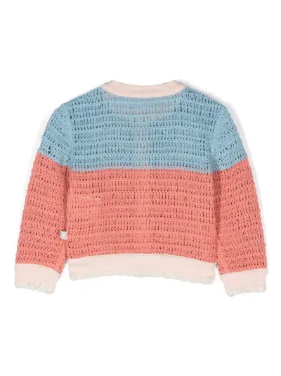 Stella Mccartney Babies' Farmyard Cardigan In Rosa