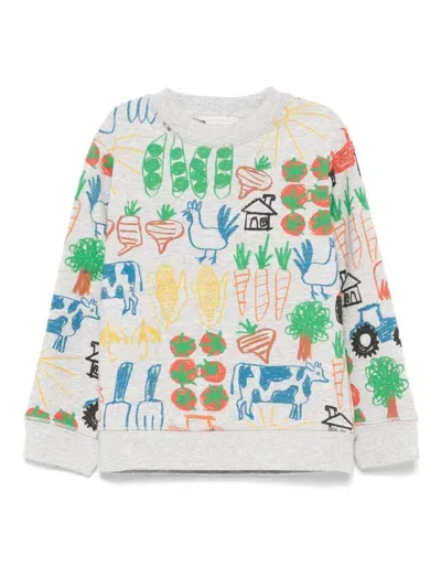 Stella Mccartney Kids' Farmyard-print Sweatshirt In Grey