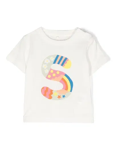 Stella Mccartney Babies' Graphic-print Cotton T-shirt In White