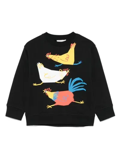 Stella Mccartney Kids' Illustration-print Sweatshirt In Black