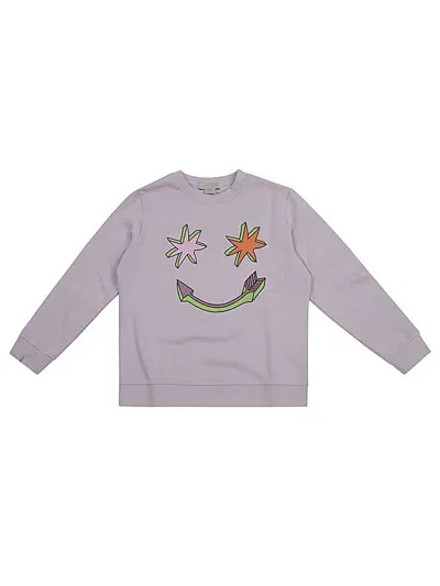 Stella Mccartney Kids Felpa Con Stampa Grafica In Gray