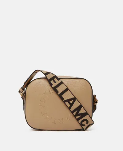 Stella Mccartney Logo Camera Crossbody Bag In Butter Yellow