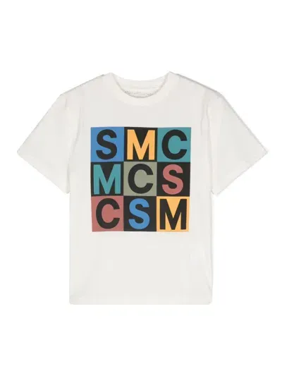 Stella Mccartney Kids' Logo-print Cotton T-shirt In White