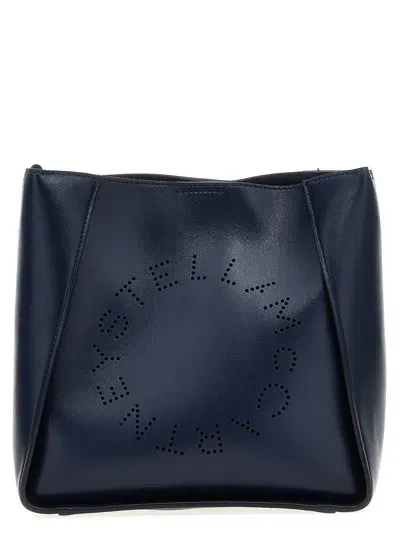 Stella Mccartney Logo Shoulder Strap In Blue