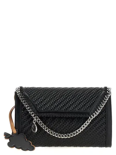 Stella Mccartney Mini Falabella Crossbody Bags In Black