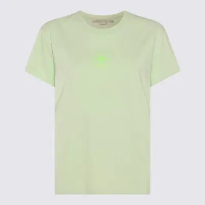 Stella Mccartney Mint Cotton T-shirt In Green