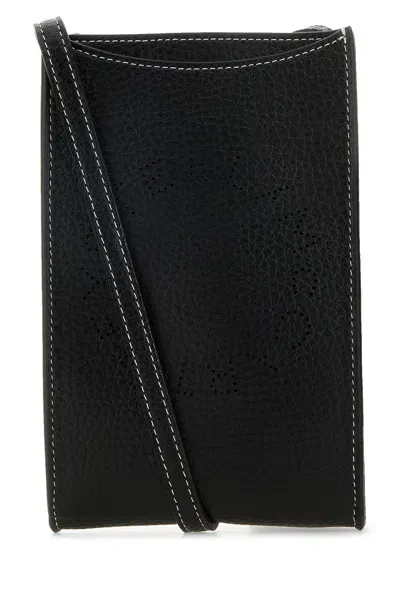 Stella Mccartney Pouch Embossed Grainy Mat-tu Nd  Female In Black