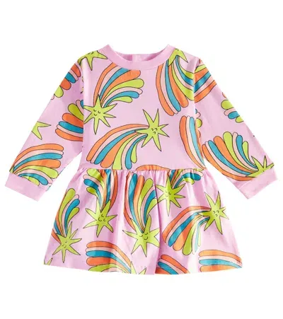 Stella Mccartney Babies' Printed Cotton Dress In Rosa/multicolor