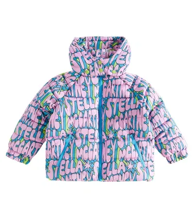 Stella Mccartney Kids' Printed Puffer Jacket In Multicoloured