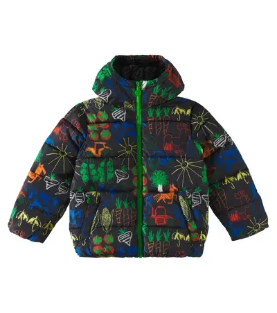 Stella Mccartney Kids' Printed Puffer Jacket In Multicoloured