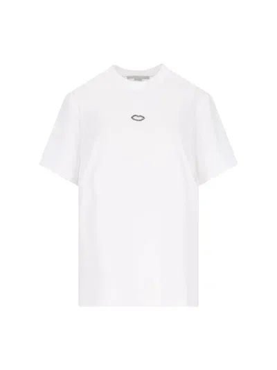 Stella Mccartney Rhinestone T-shirt In White